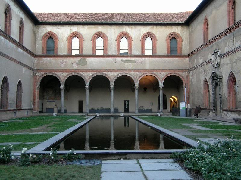 Courtyard, Castello Sforza