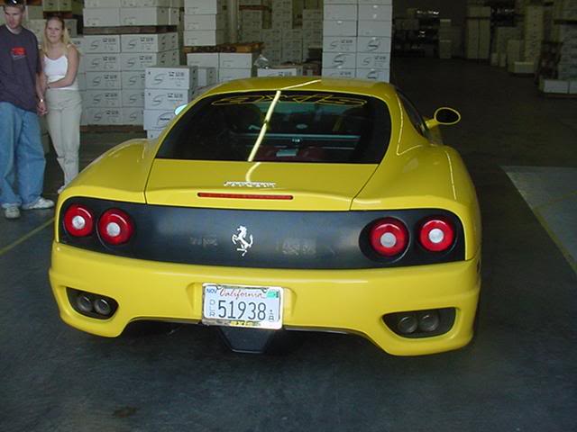 Ferrari rear view