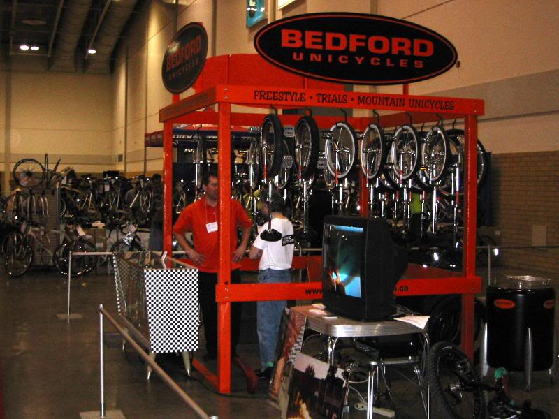 The Bedford Unicycles Booth