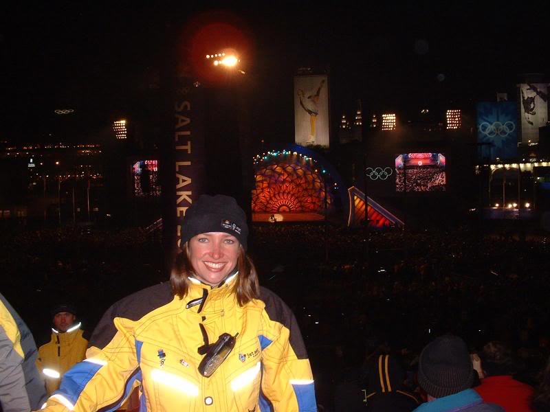 Michelle at the Medals Plaza