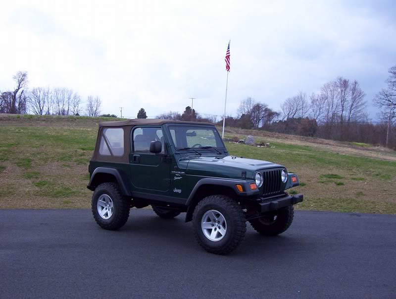 passenger side with flag