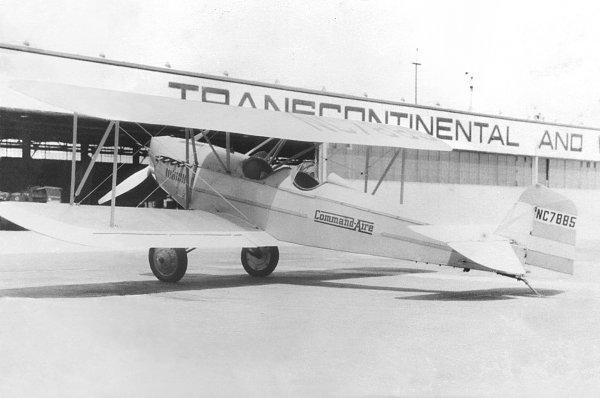 photo taken in 1930's at airport in California