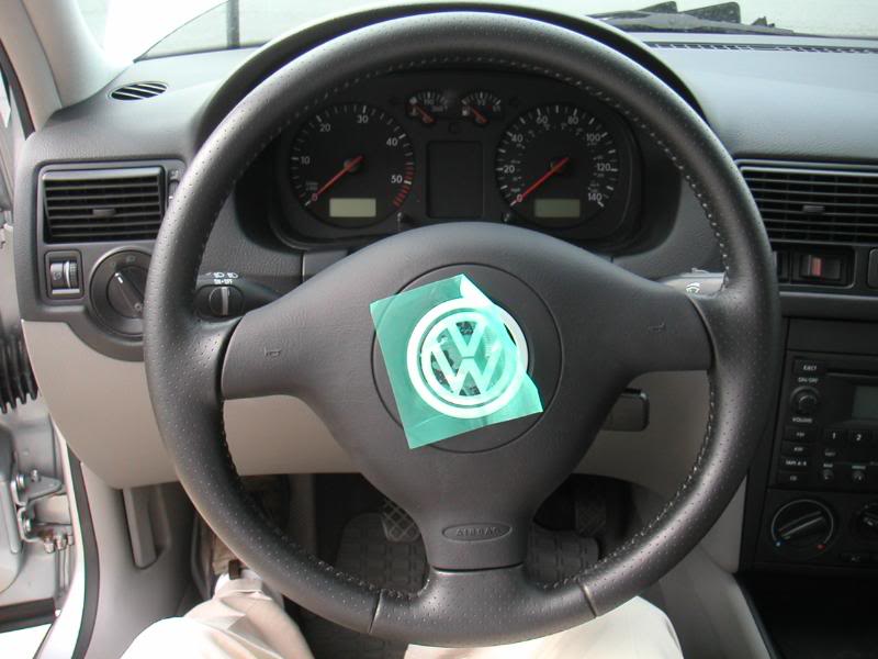 3-spoke wheel already installed, I'm going backwards, b...