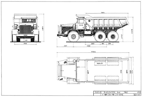 Euclid R-45(14FFD) 6x4, 1962