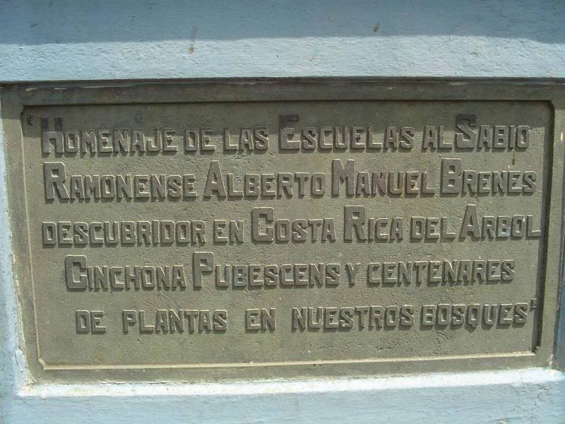 San Ramon - Alberto Manuel Brenes - placa