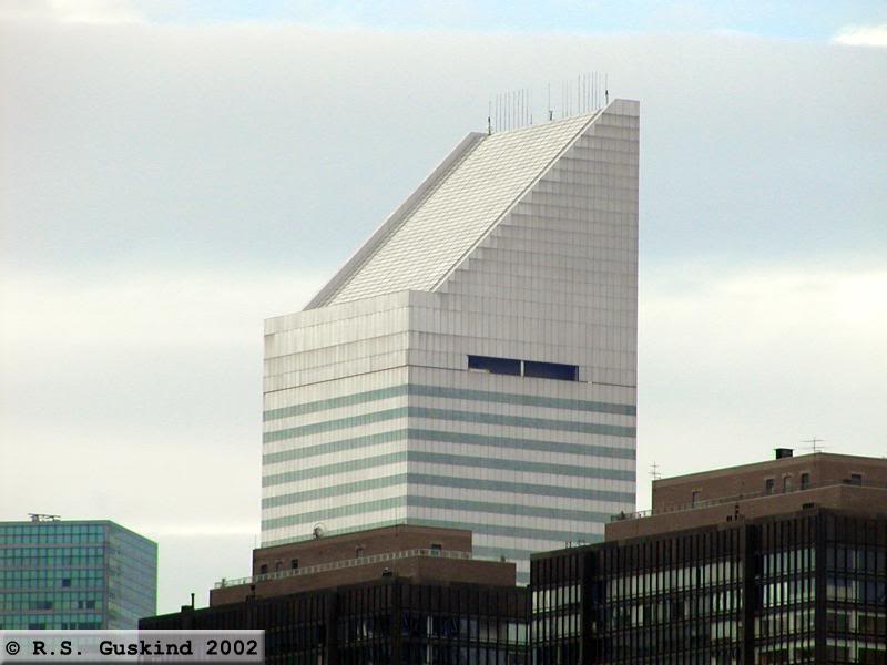 Citicorp Tower Poking Above Manhattan Rooftops, New Yor...