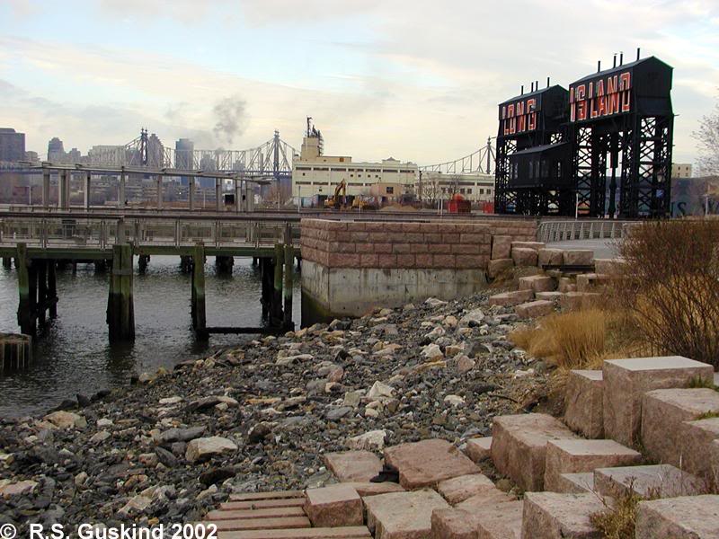 Gantry Plaza State Park on East River, Long Island City...