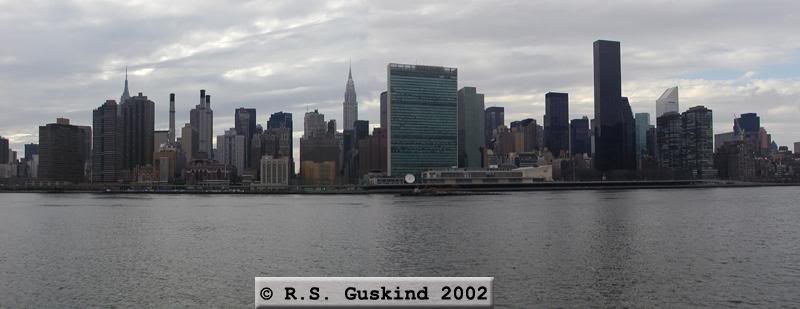 Panorama of the East Side of Manhattan From Long Island...