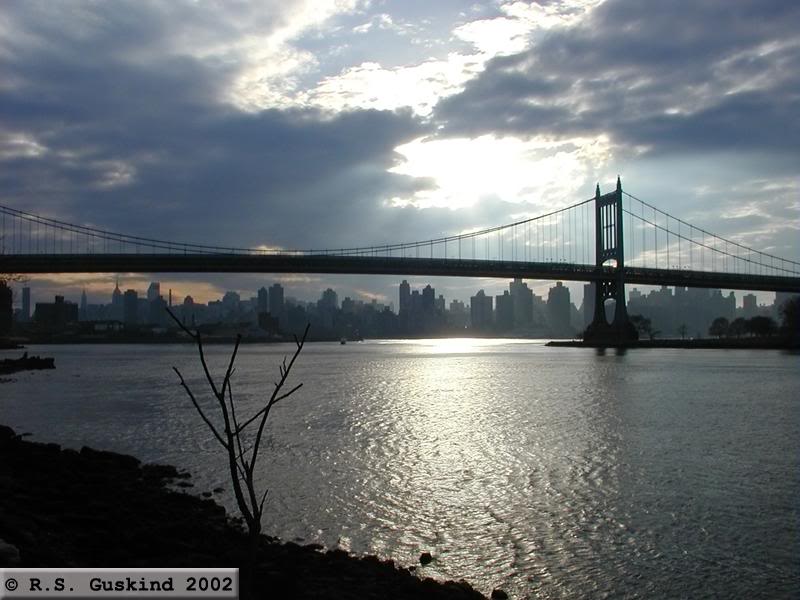 Triborough Bridge and Manhattan Skyline From Astoria, Q...
