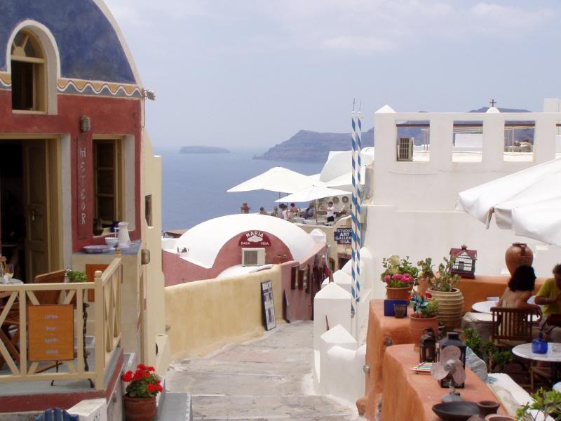 Roads of Ia, Santorin, Cyclades, Greece