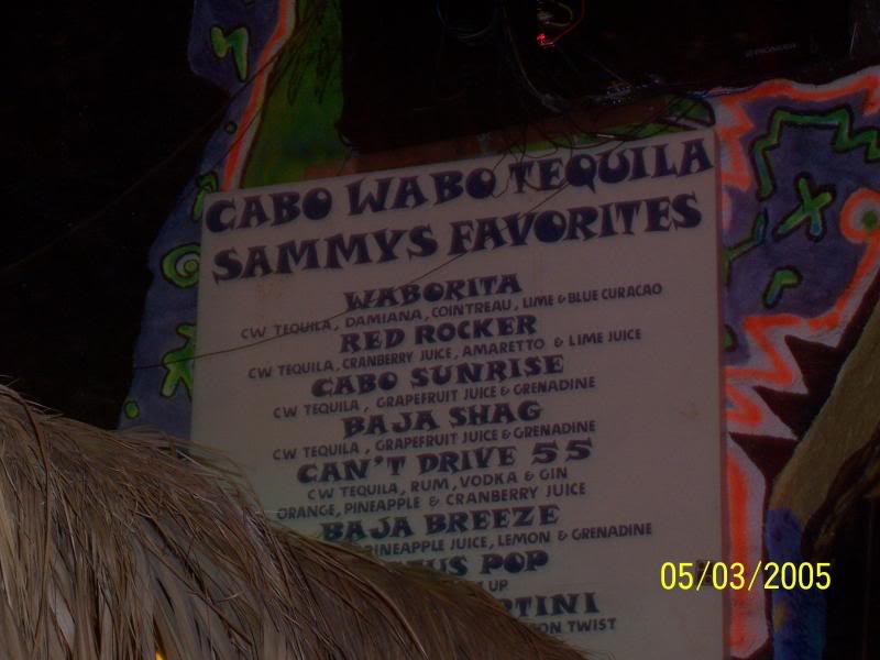 Here are the tequila drinks!