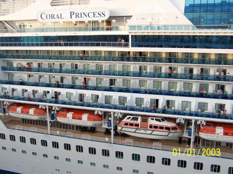 Another view of the ship preparing to leave