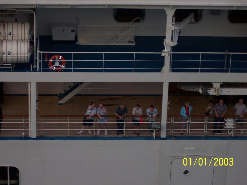 Closeup of another deck on Coral Princess
