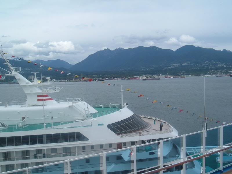 Canadian Rockies and the Holland America Ship