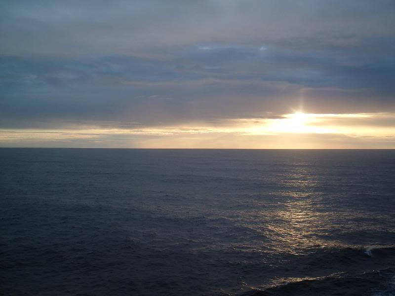 sunset on the first night