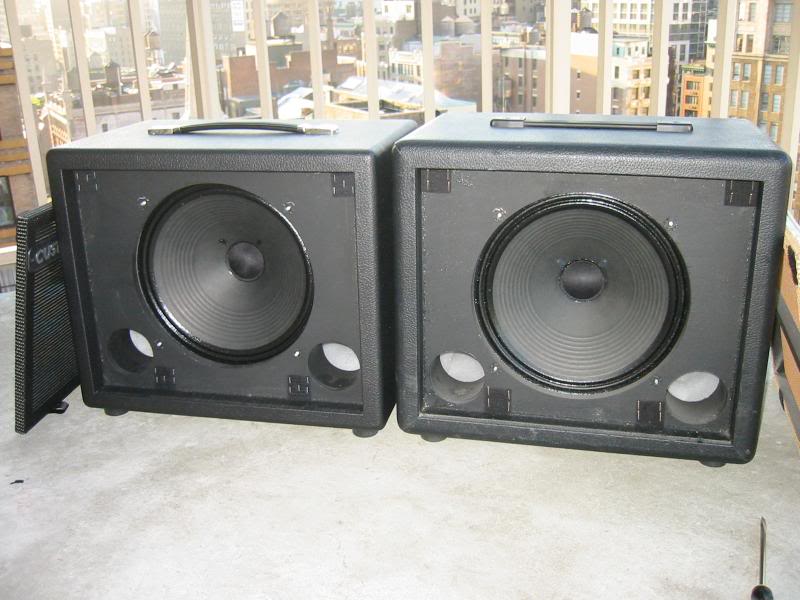 the two cabs uncovered. CAA on left, bogner on right