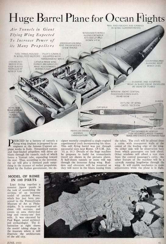 Barrel Plane Transatlatic Airliner (1933)