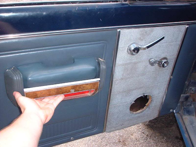 the door panel, arm rest falling off