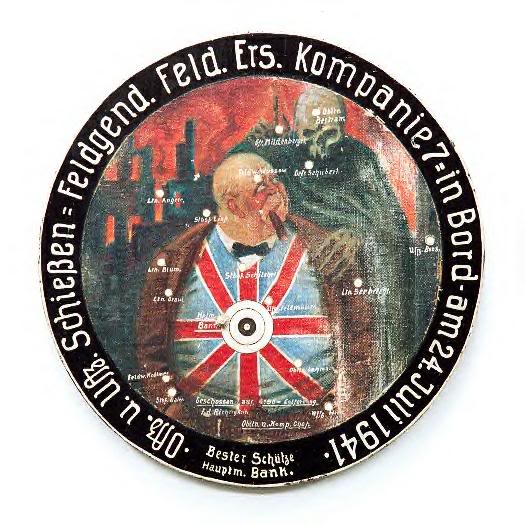 German propaganda piece dart board. 1940?