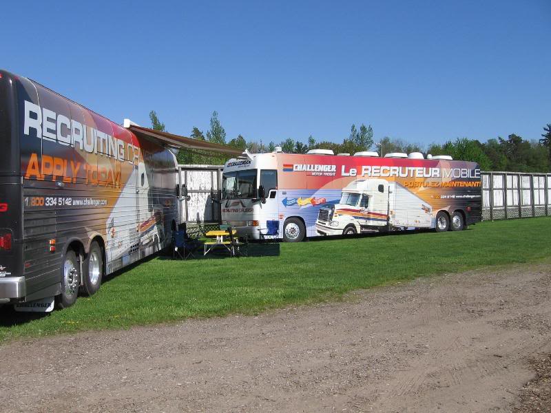 Two Recruiting Motor Coaches