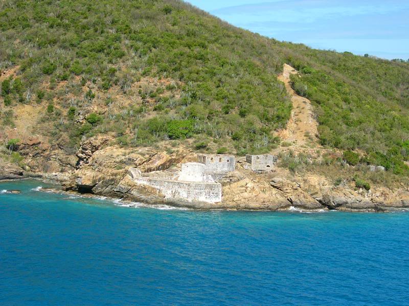 87. Old ruins as we approach St. Thomas. 050305