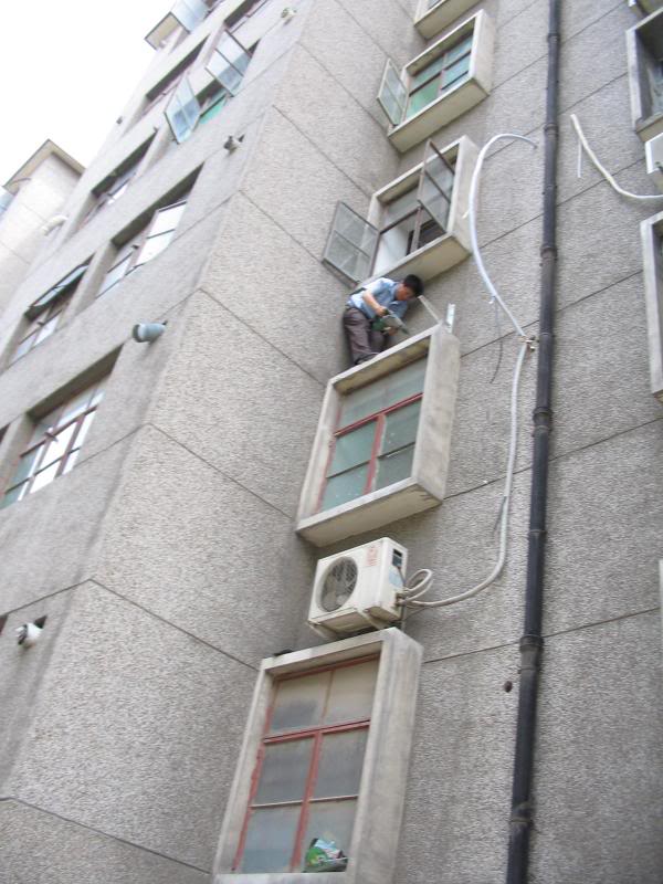 Third floor window ledge