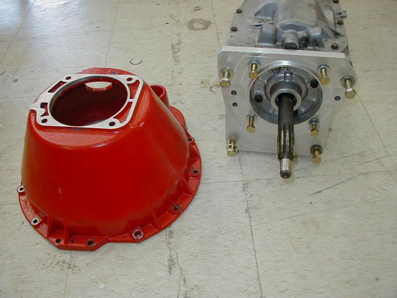 Tranny with adapter plate and bell housing