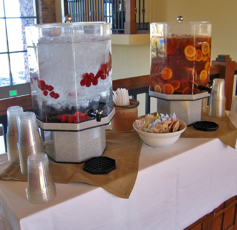 JW Marriott Starr Pass Resort ice water and ice tea in ...