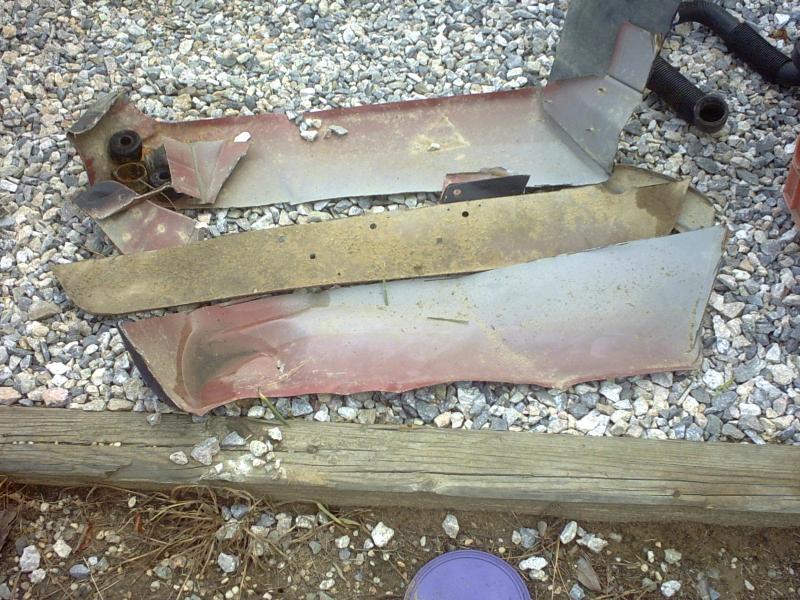 Here is a pic of the sheet metal I cut off behind the r...