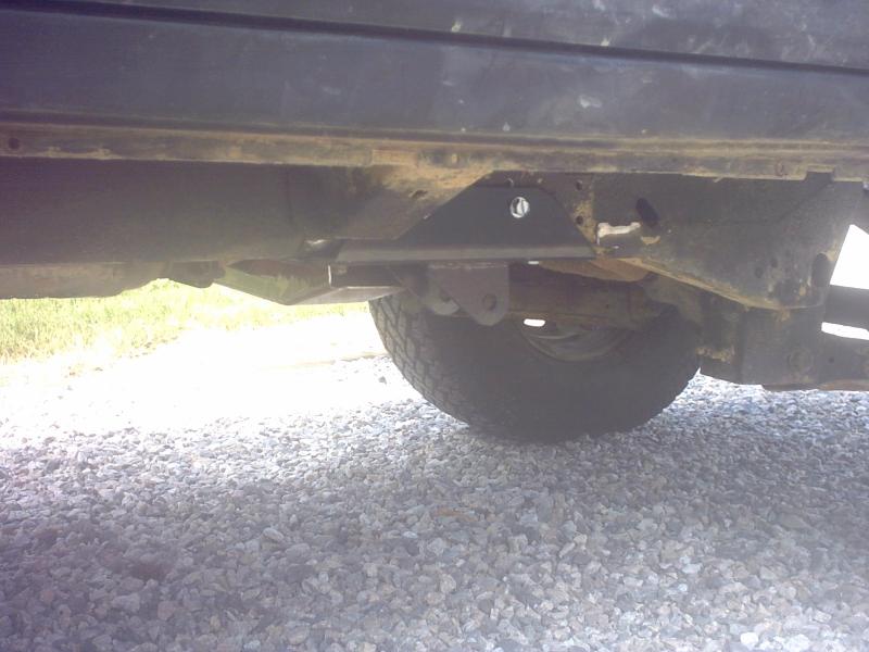 Pic of the modified frame mount, and modifeid crossmemb...