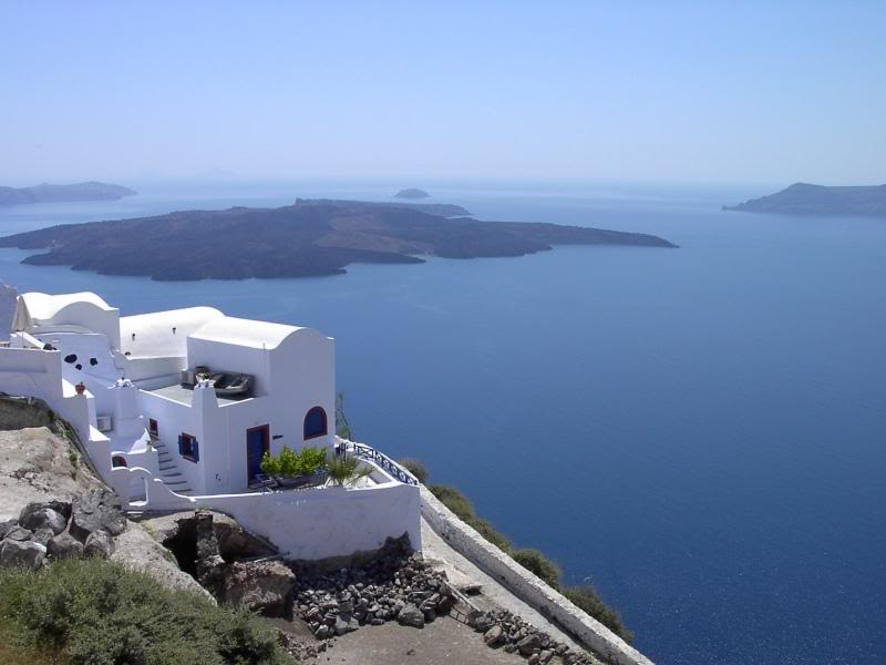 Fira - view over caldera.