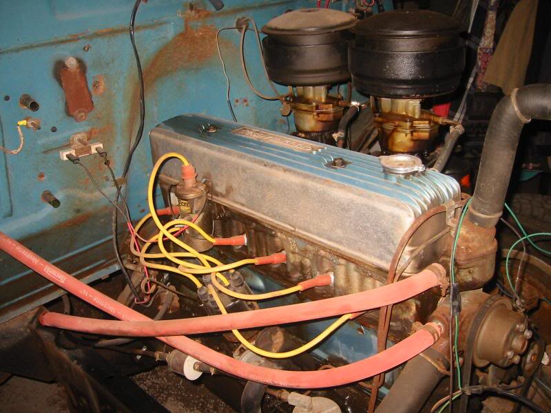 Gotta love those yellow plug wires. It was a high schoo...