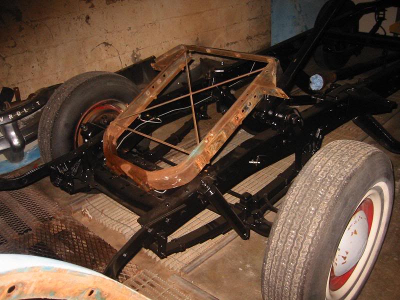 Meanwhile, the other frame waits in the next stall