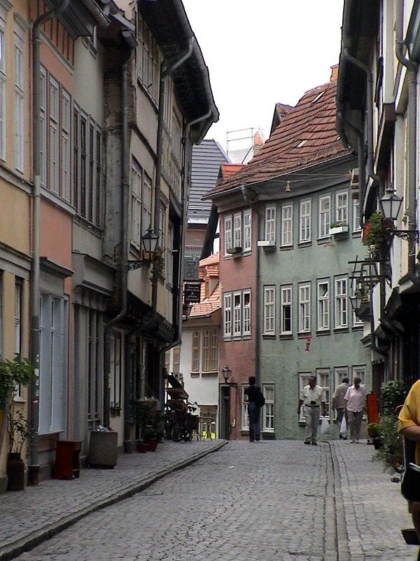 Ancient Erfurt Street Scene
