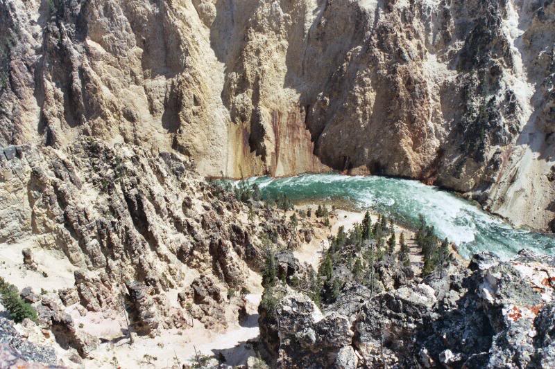 Yellowstone canyon river
