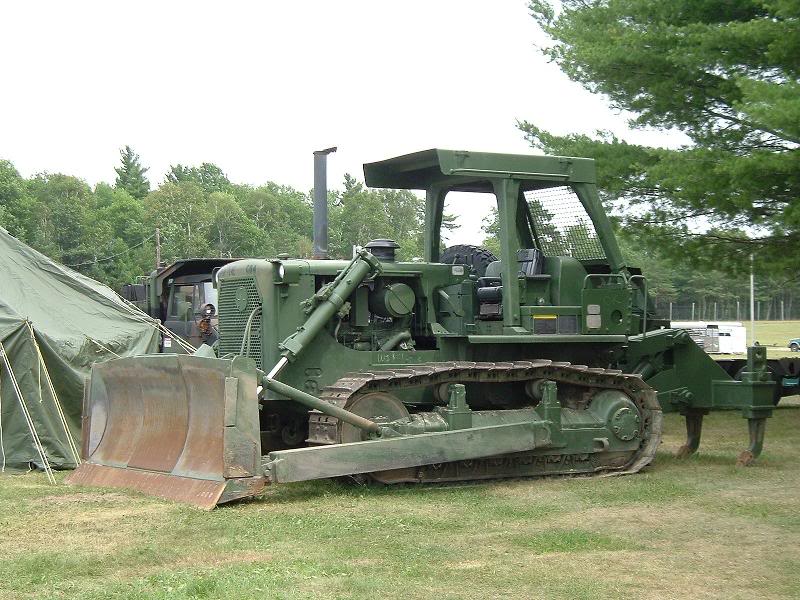 Bull Dozer At Military Display 2005 Oneida County Fair.