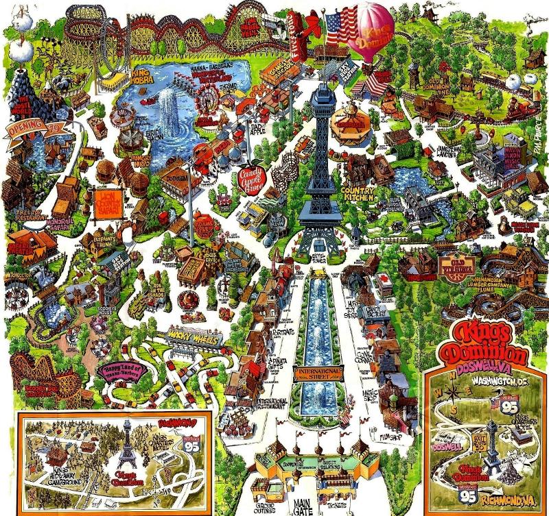 1978 Kings DominionMap