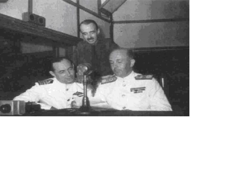 46. 1945 Rear Admiral Harcourt broadcast to the peopl...