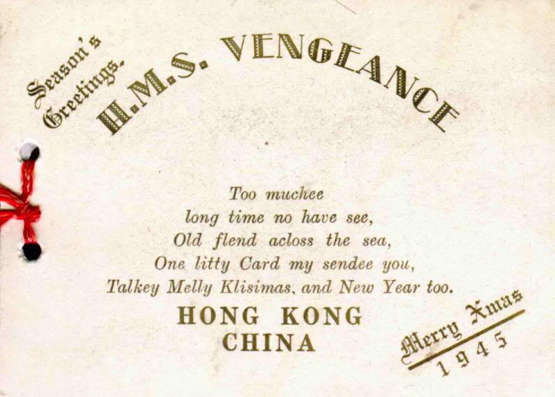 8. HMS Vengeance the symbol of the Liberation of Hong...