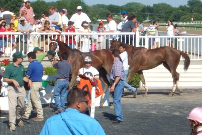 Another busy shot of the Winner's Circle