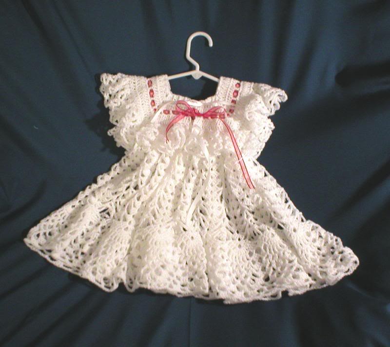 Frilly Frock with Red Ribbons for Holidays.
