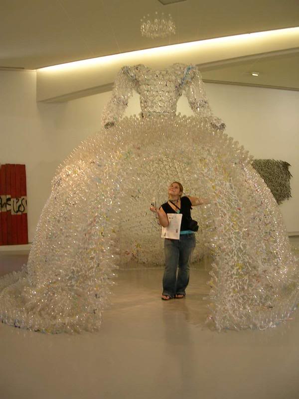 jess inside plastic bottle sculpture