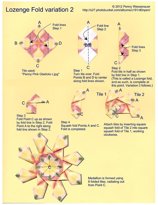 Lozenge Fold variation 2