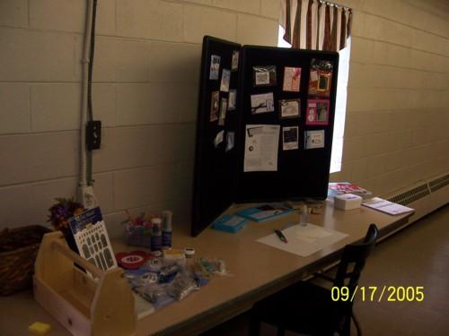 display & awards table