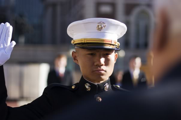 USMC Lieutenant Mark Xue, CC 06, Oath of Office, 16DEC0...