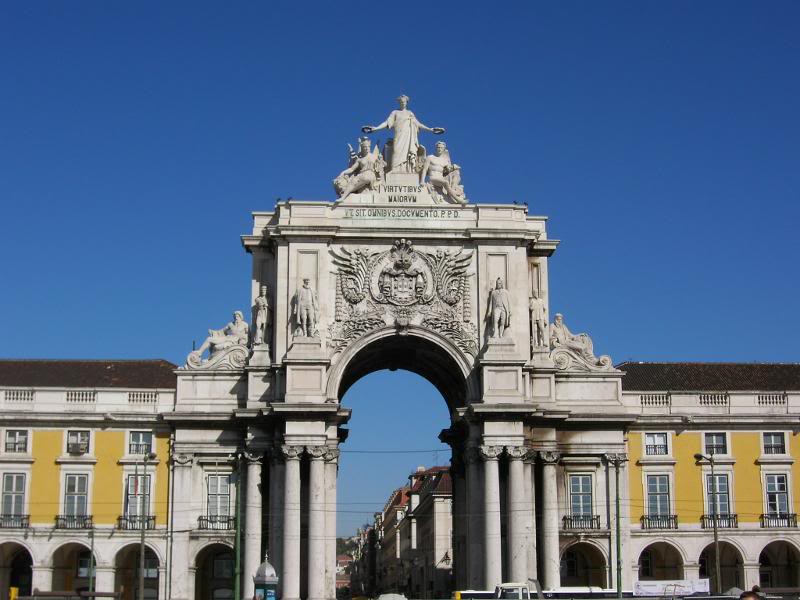 Lisboa - Pra�a do Com�rcio - Arco Triunfal