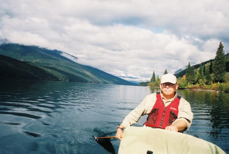 Yours truly trucking on down Isaac Lake