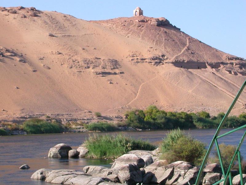 Agha Khan's Tomb from the Nile, Aswan