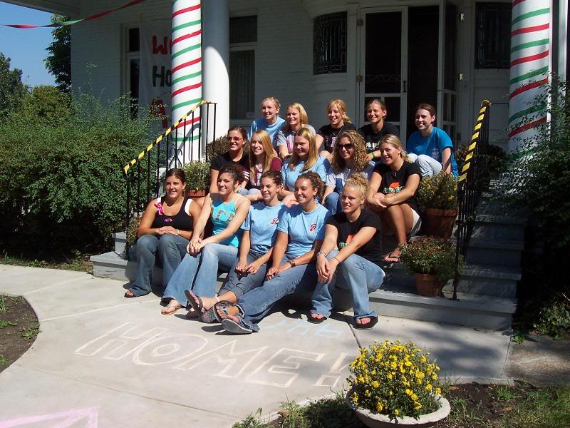 Juniors on the stairs