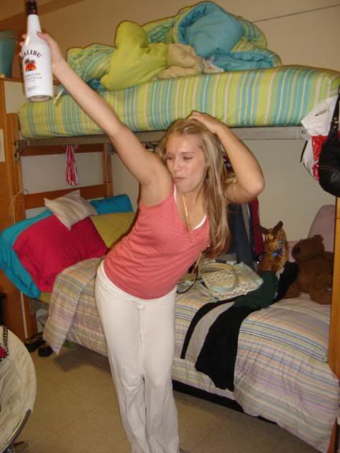 Its just fun to dance with rum bottles.